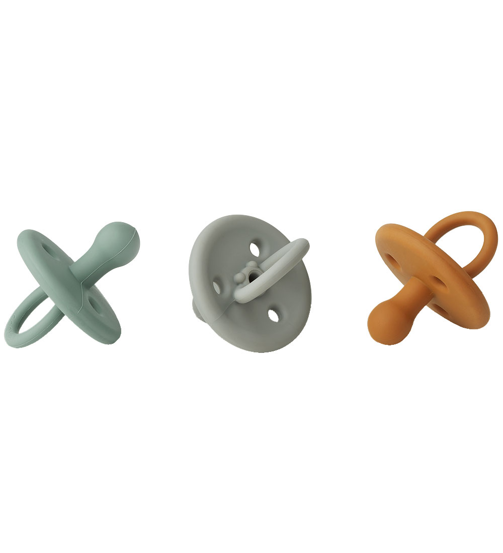 Liewood Pacifiers - Silicone - 3-Pack - Size 2 - Paula - Blue Mu