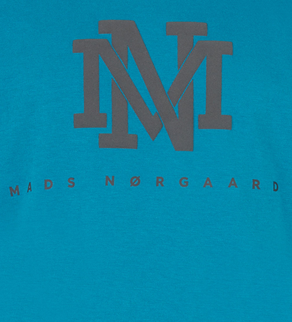 Mads Nrgaard T-shirt - Thorlino Logo - Crystal Teal