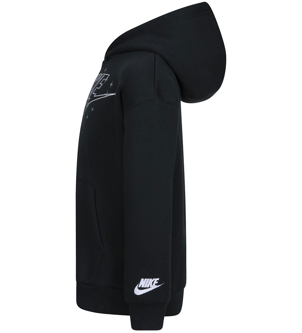 Nike Hoodie - Black w. White/Silver