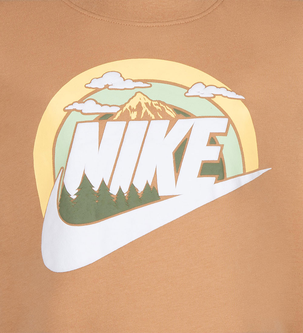 Nike T-shirt - Amber Brown w. Print