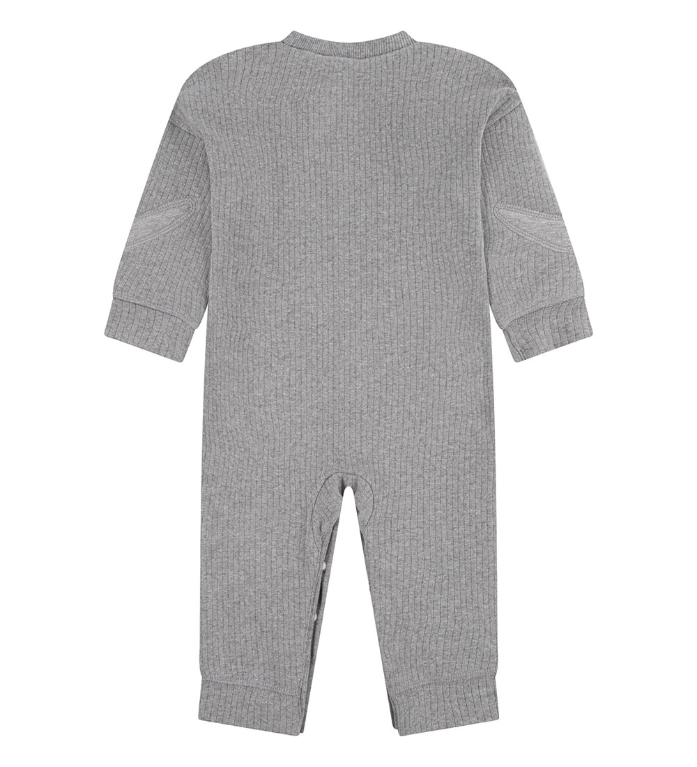 Nike Jumpsuit - Rib - Carbon Heather w. Logos
