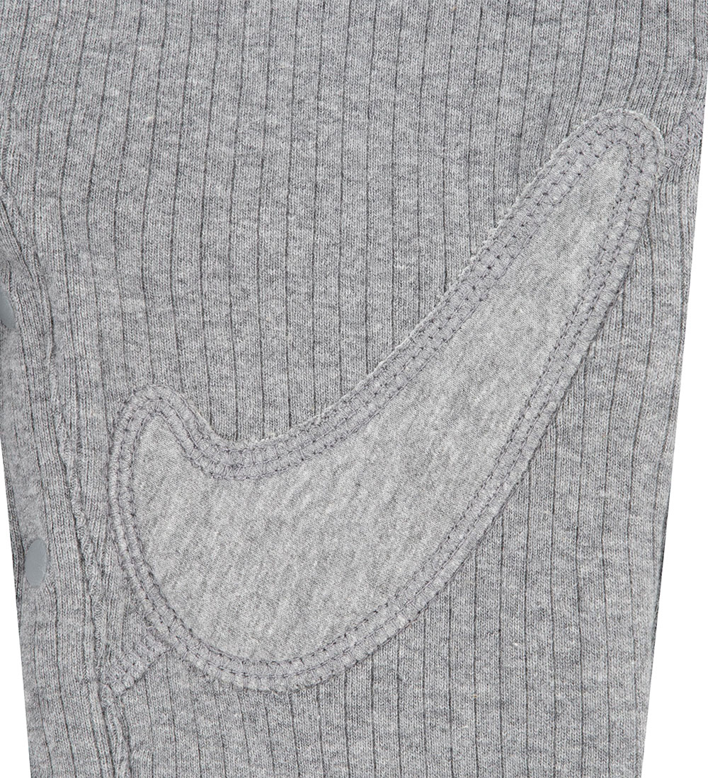 Nike Jumpsuit - Rib - Carbon Heather w. Logos