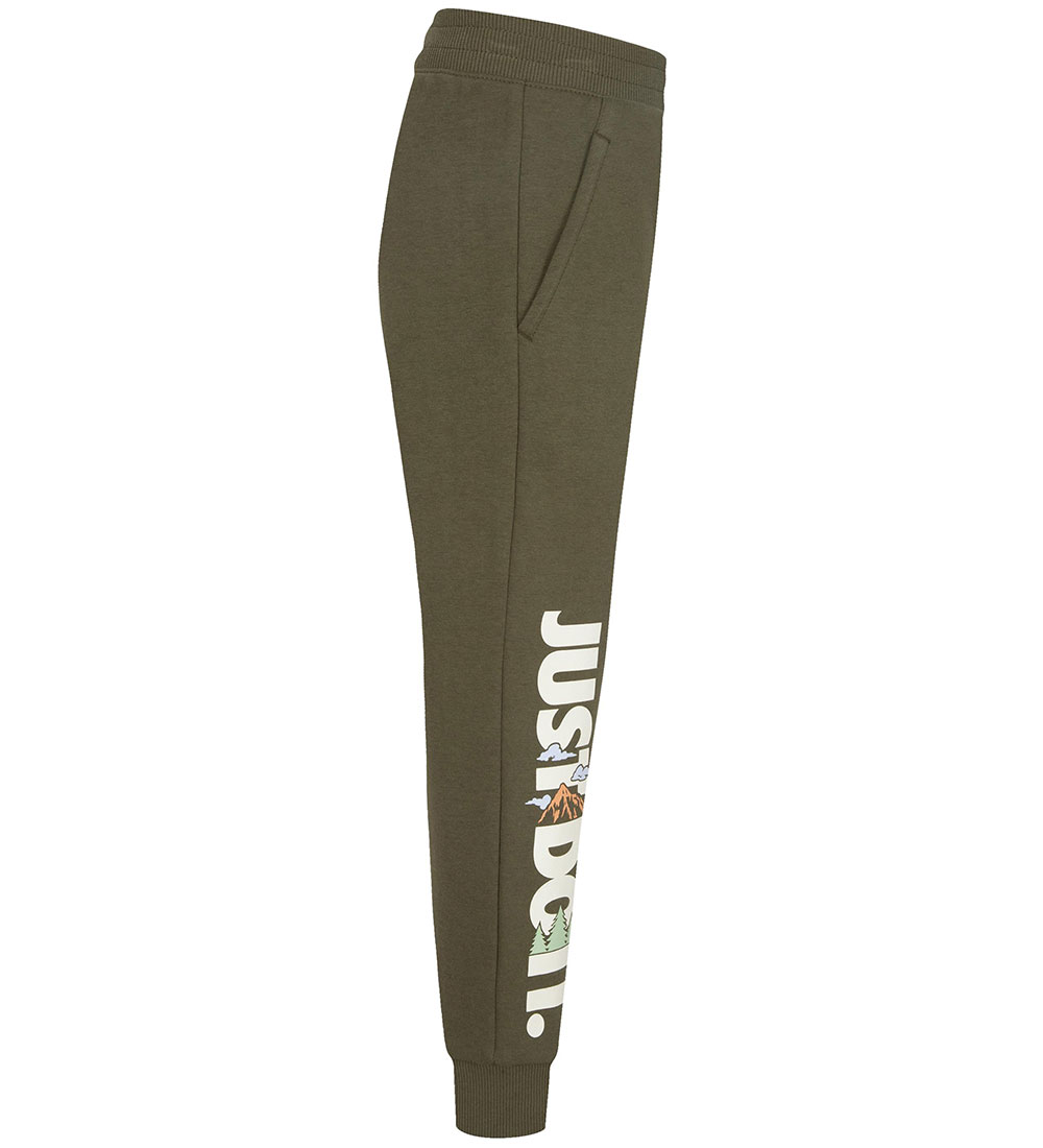 Nike Sweatpants - Medium+ Olive m. Tryck