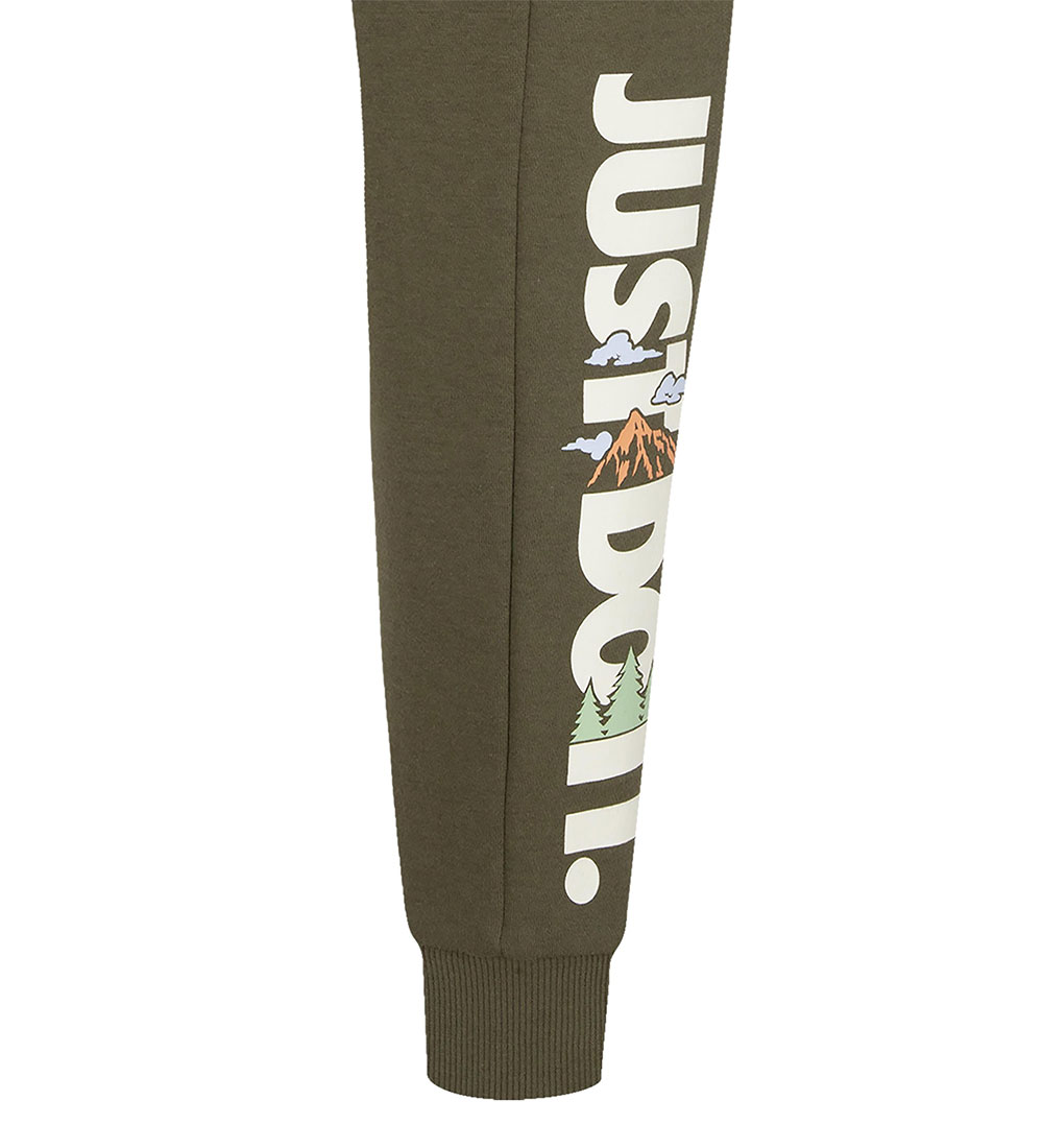 Nike Sweatpants - Medium+ Olive m. Tryck