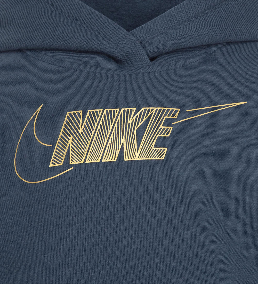 Nike Hoodie - Deep Jungle w. Gold