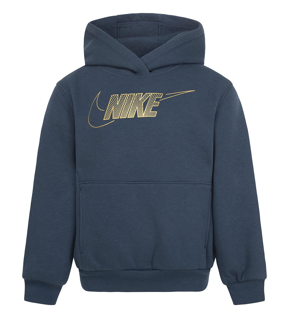 Nike Hoodie - Deep Jungle w. Gold