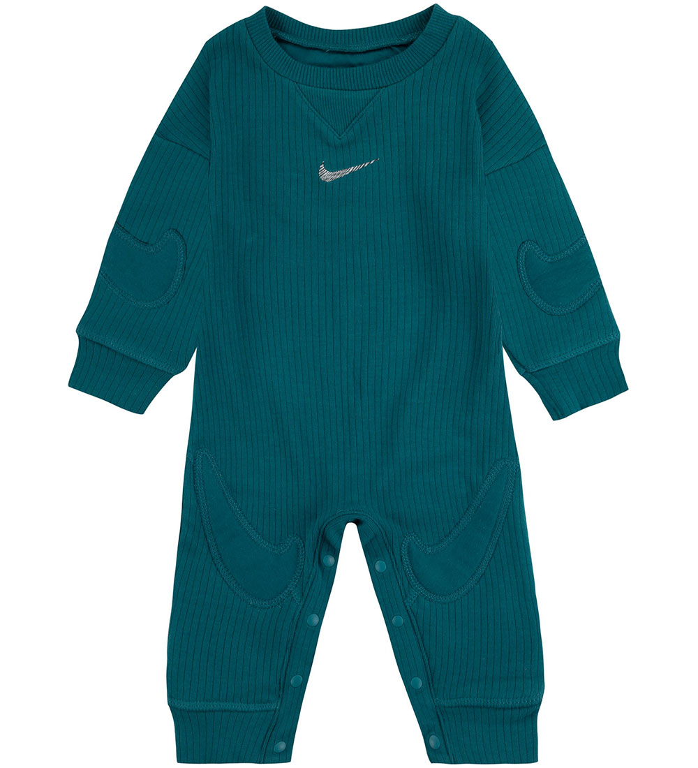 Nike Jumpsuit - Rib - Geode Teal w. Logos
