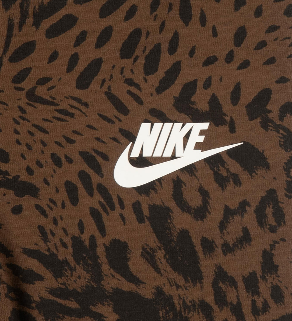 Nike Set - Leggings/Romper l/s - Cacao Wauw/Beige Gevlekt m. Pri