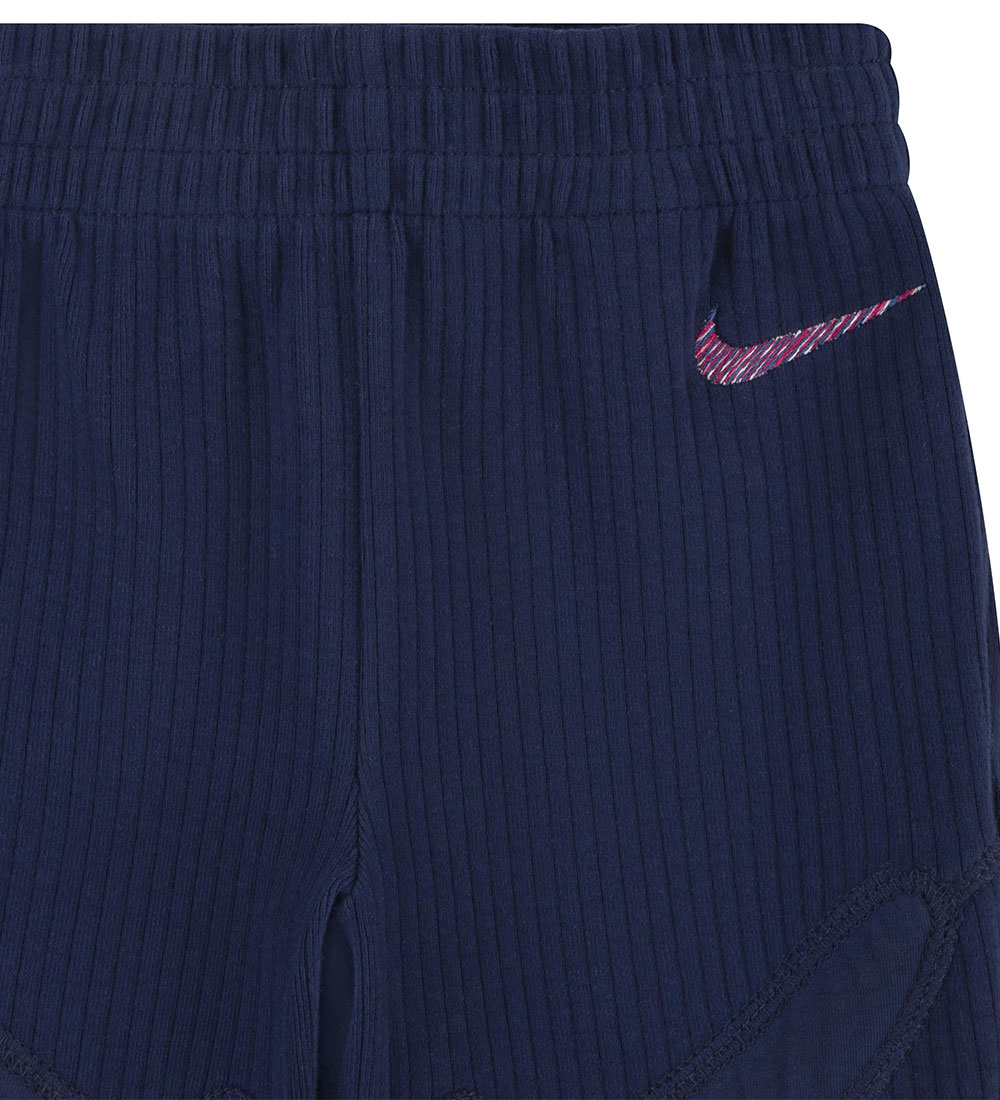 Nike Trousers/Blouse - Rib - Midnight Navy w. Logos