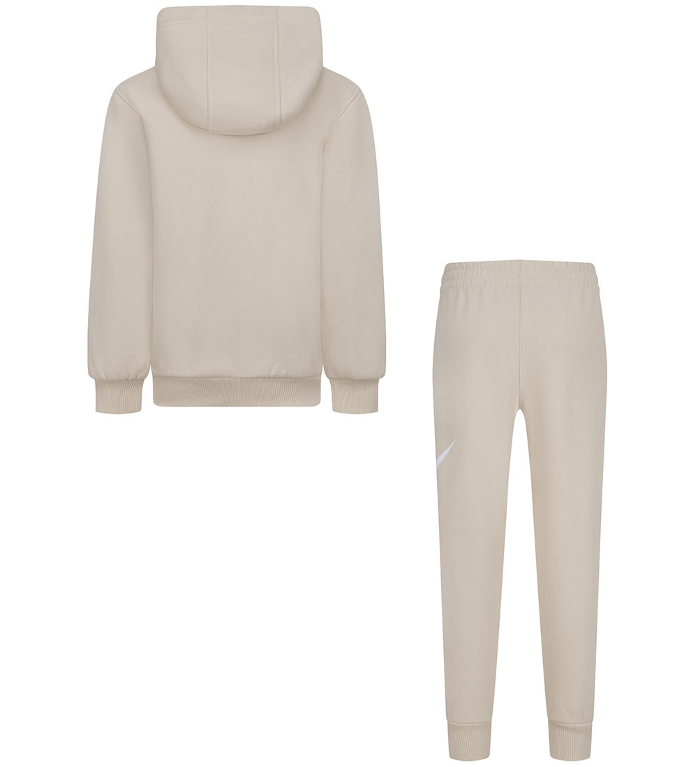 Nike Sweatset - Zandverstuiving m. Wit