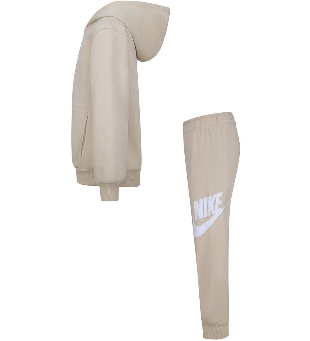 Nike Sweatset - Zandverstuiving m. Wit