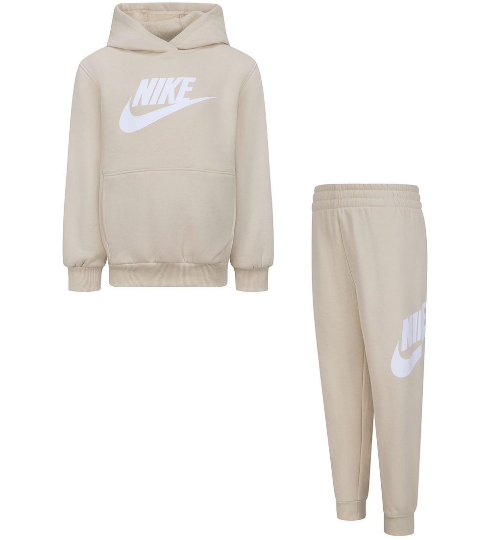 Nike Sweatset - Zandverstuiving m. Wit