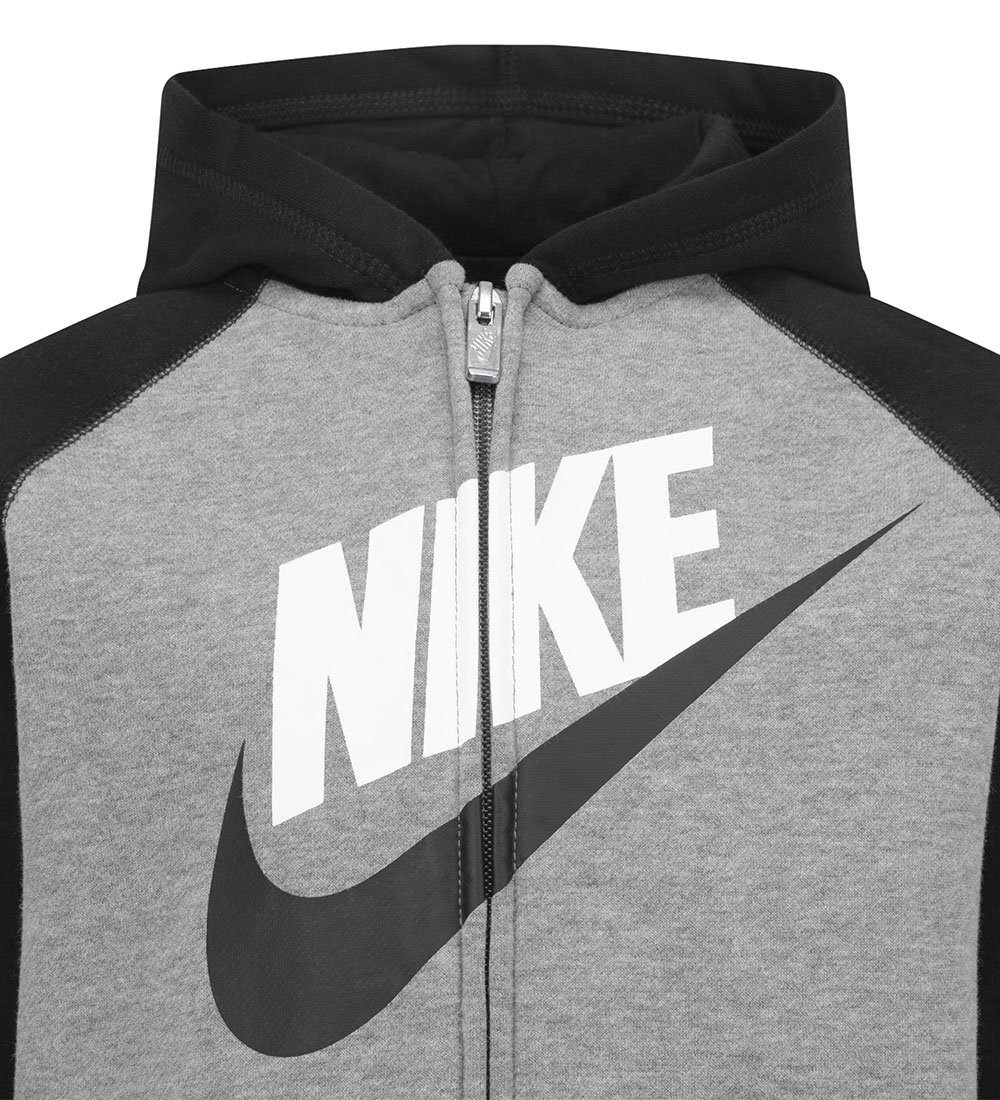 Ensemble de Jogging/T-Shirt Nike - Carbone Heather/Noir av. Logo