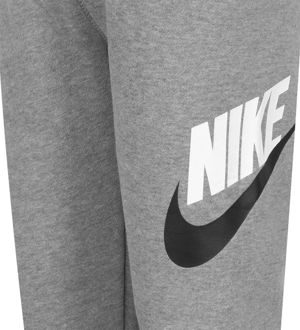 Ensemble de Jogging/T-Shirt Nike - Carbone Heather/Noir av. Logo