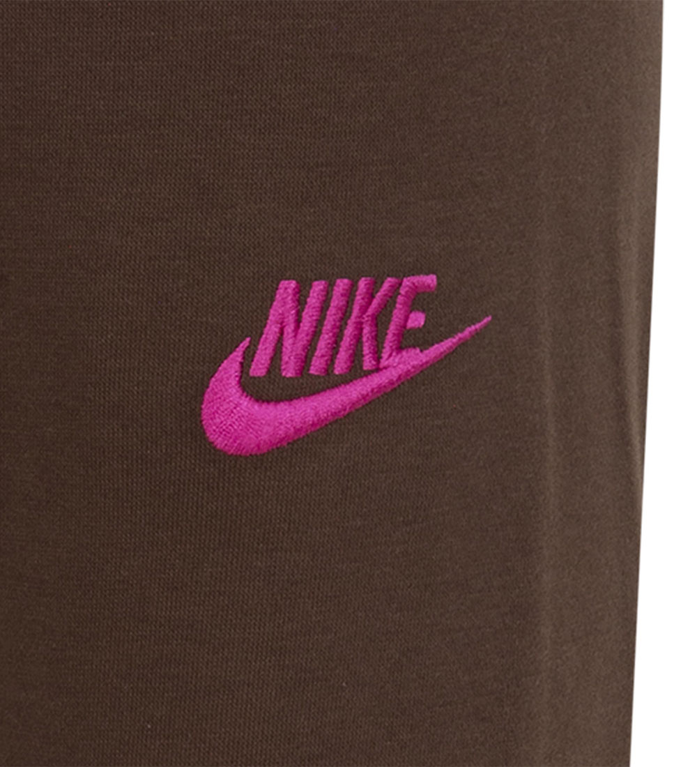 Nike Sweatset - Cacao Wow/Rosa m. Logotyper