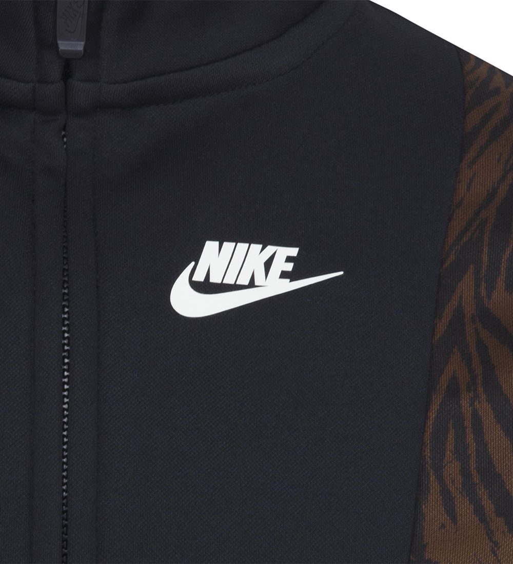 Nike Tracksuit - Cacao Wow/Black w. Leopard Print
