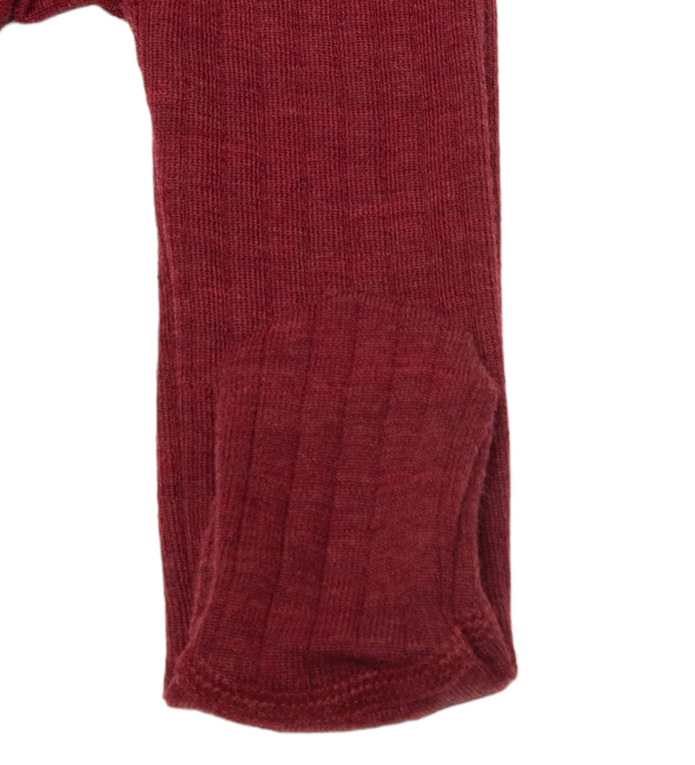 Joha Leggings m. Fuß - Wolle - Bordeaux