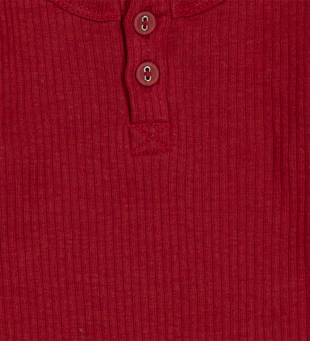 MarMar Bodysuit l/s - Modal - Rib - Hibiscus Red