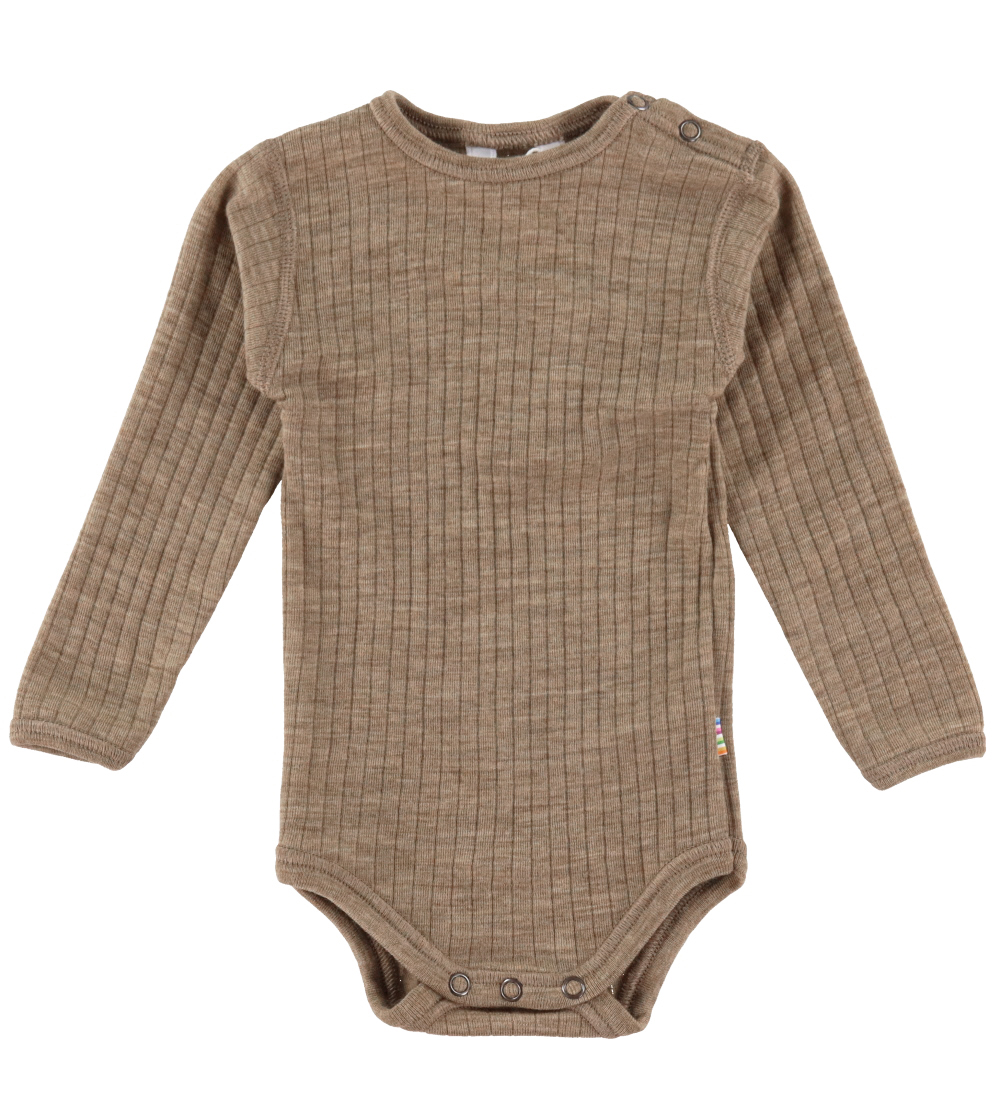 Joha Bodysuit l/s - Wool - Brown