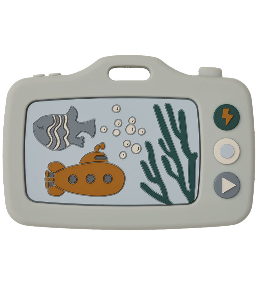 Liewood Teething Toy - Steven - Camera - Sea Creature Blue Mix