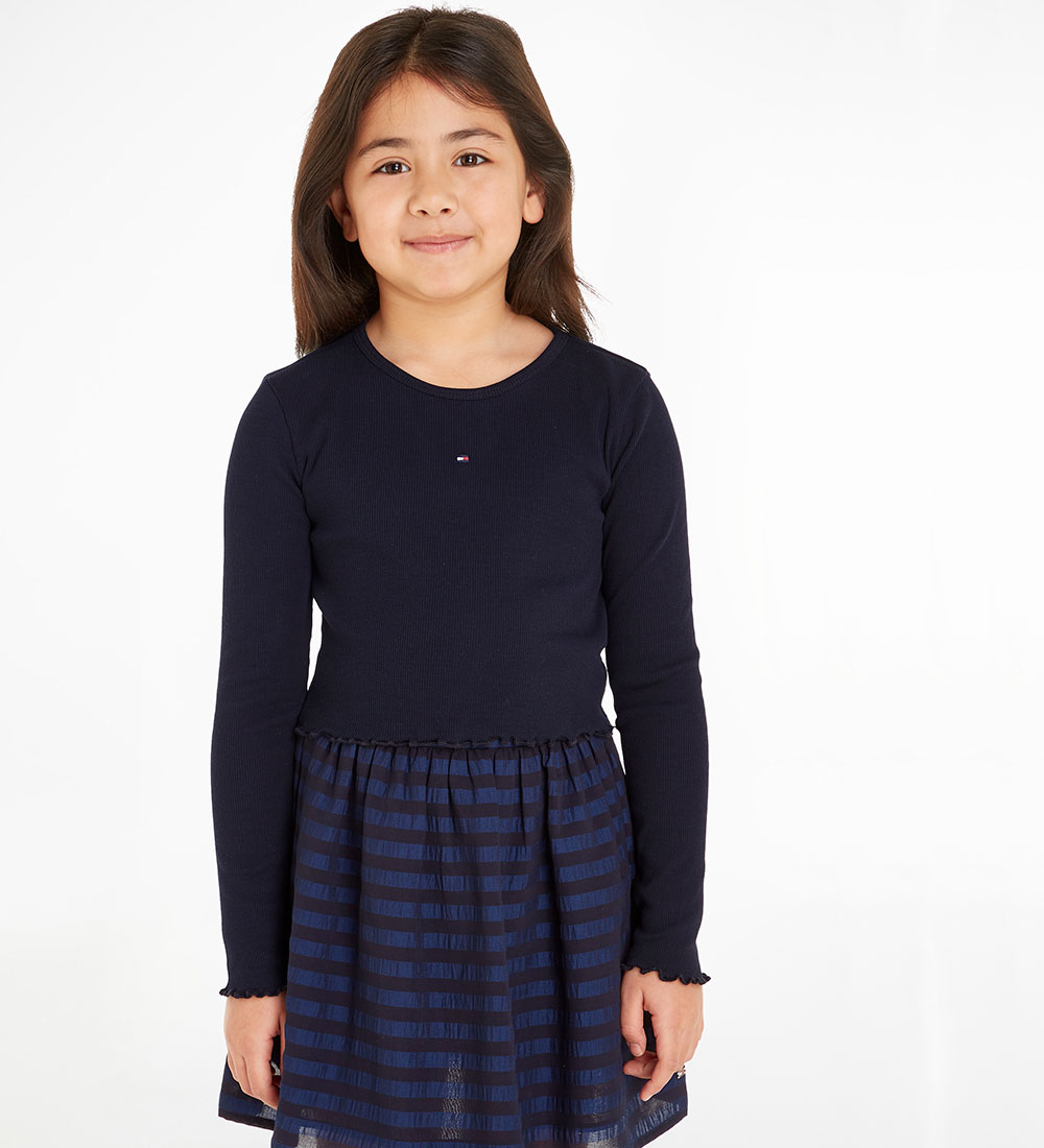 Tommy Hilfiger Blouse - Essential Rib - Desert Cloud