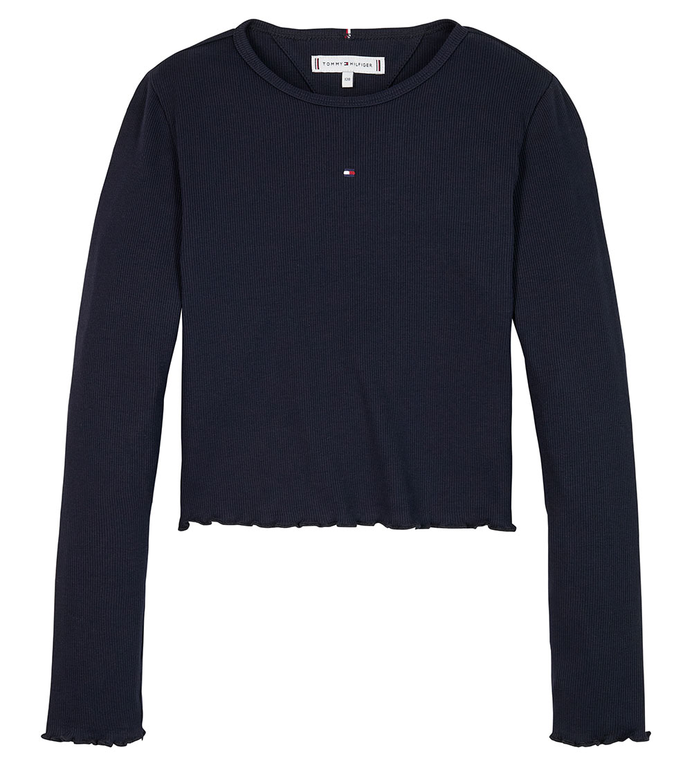 Tommy Hilfiger Blouse - Essential Rib - Desert Cloud