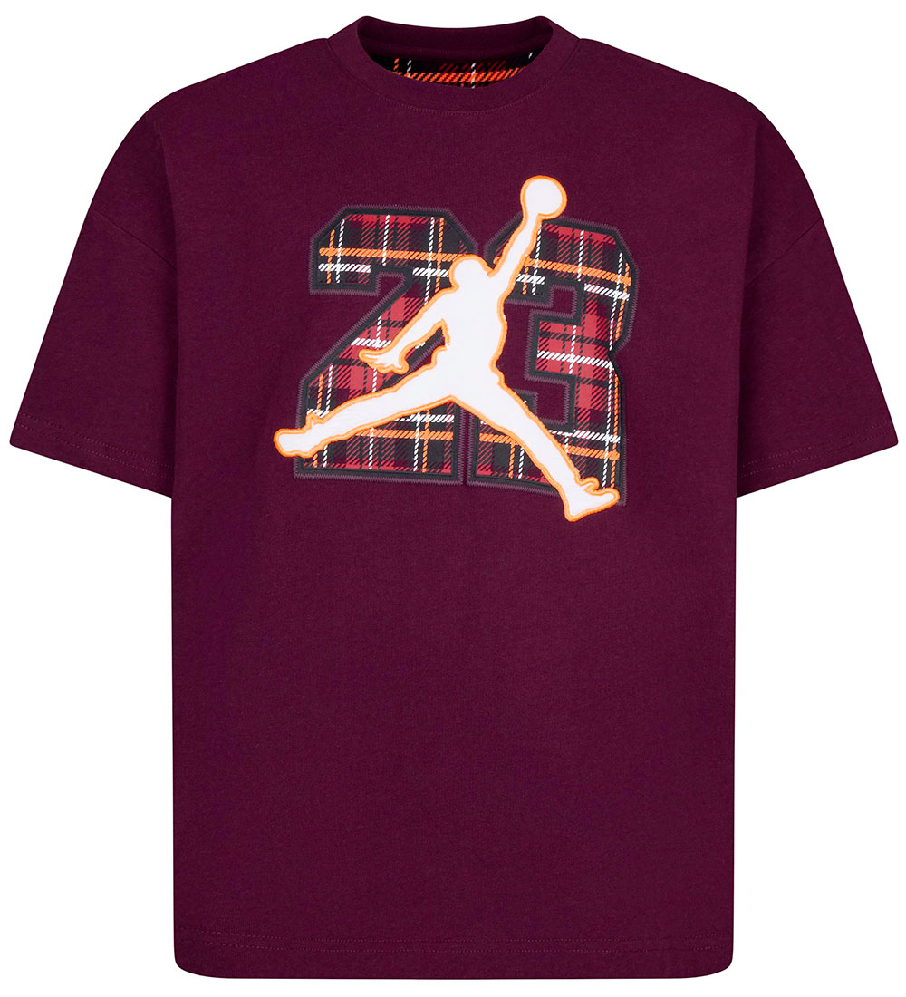 Jordan T-shirt - Night Maroon w. Logo/Checs