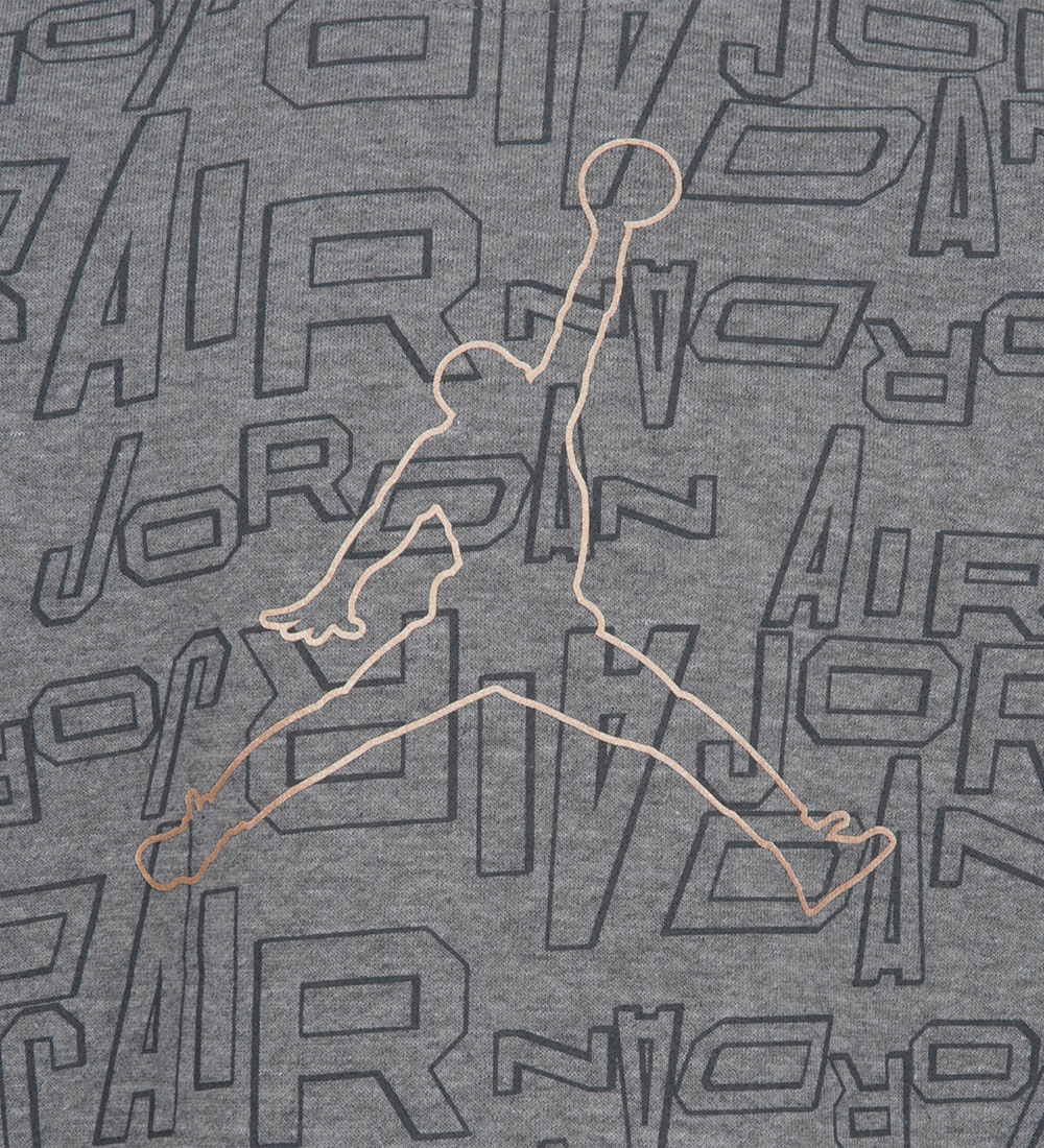 Jordan Sweat Set - Grey Melange w. Charcoal Grey/Gold
