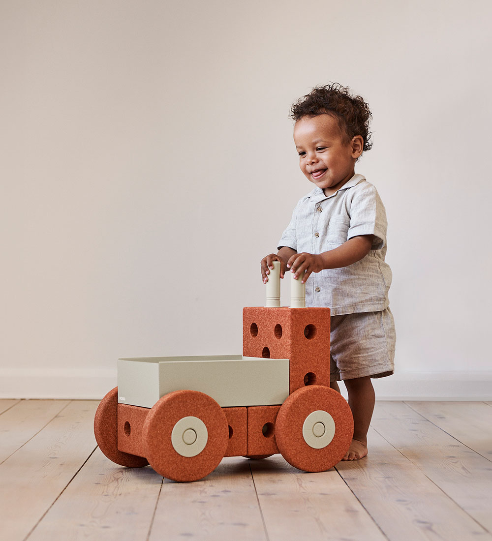MODU Baby Walker - 3-in-1 - 48x27x44 cm - Burnt Orange/Dusty Gre