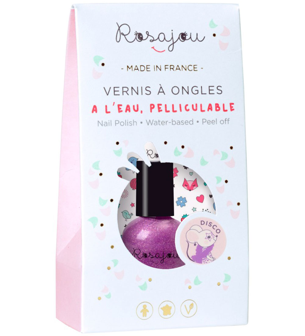 Rosajou Nail Polish w. Nailstickers - Disco
