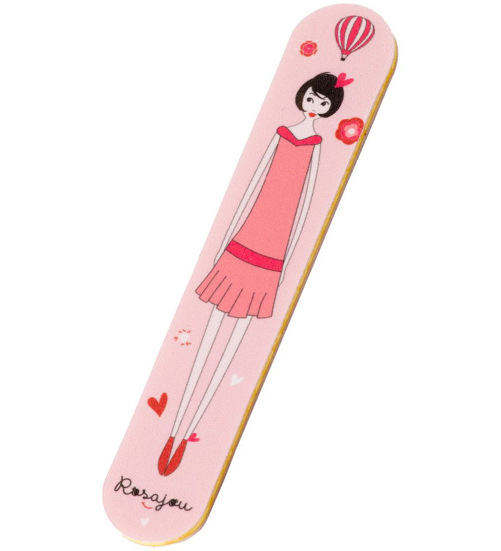 Rosajou Nail polish w. Nail file etc. - 4 Parts - Rubis/Chéri