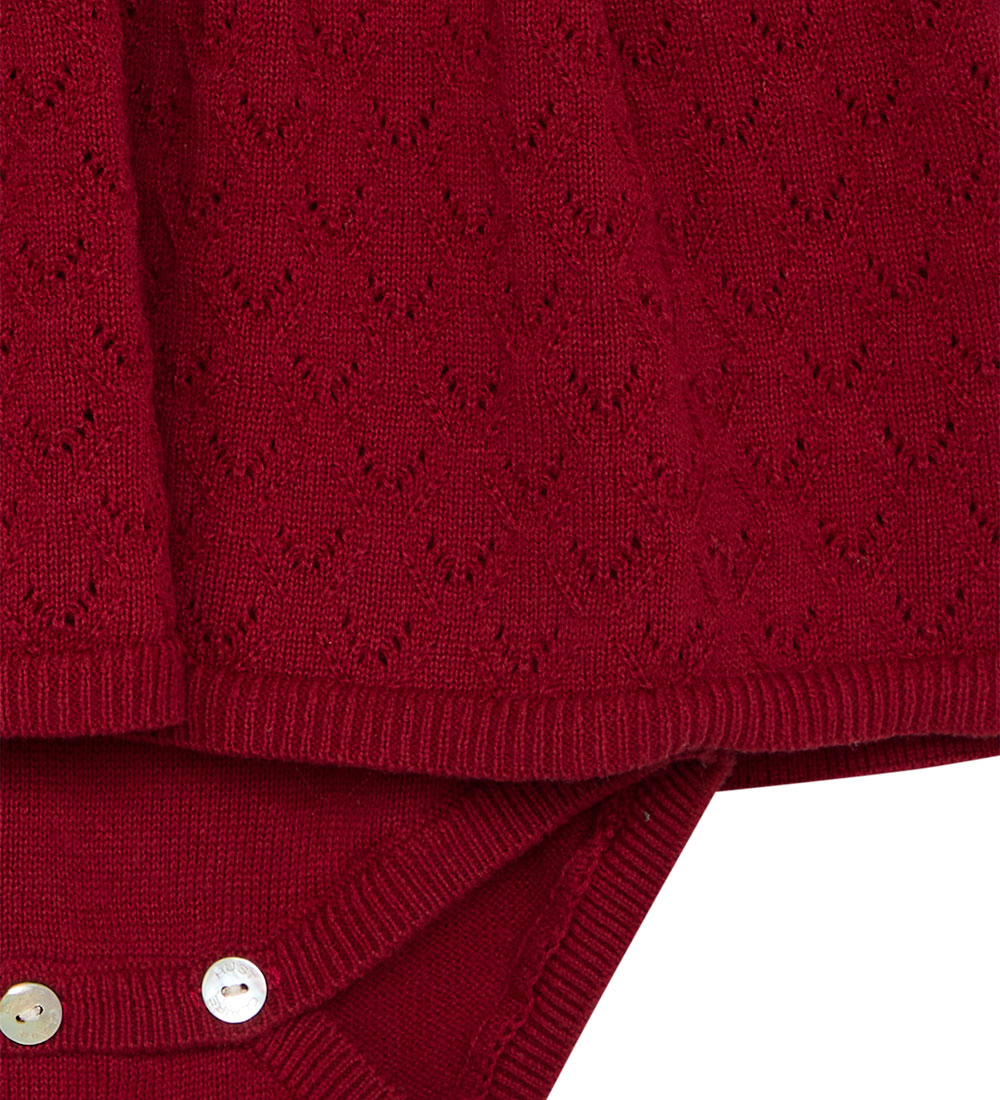 Hust and Claire Bodysuit w. Skirt l/s - Mallie - Teaberry