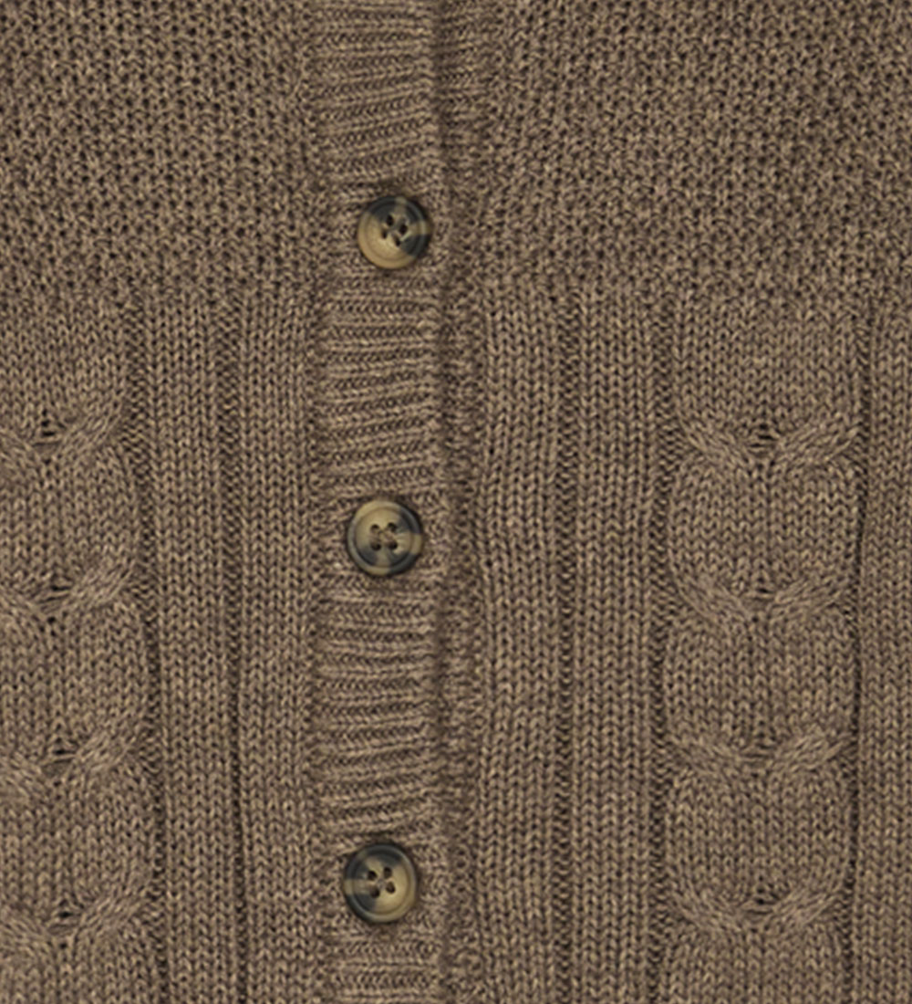 Hust and Claire Cardigan - Knitted - Charlie - Cub Brown
