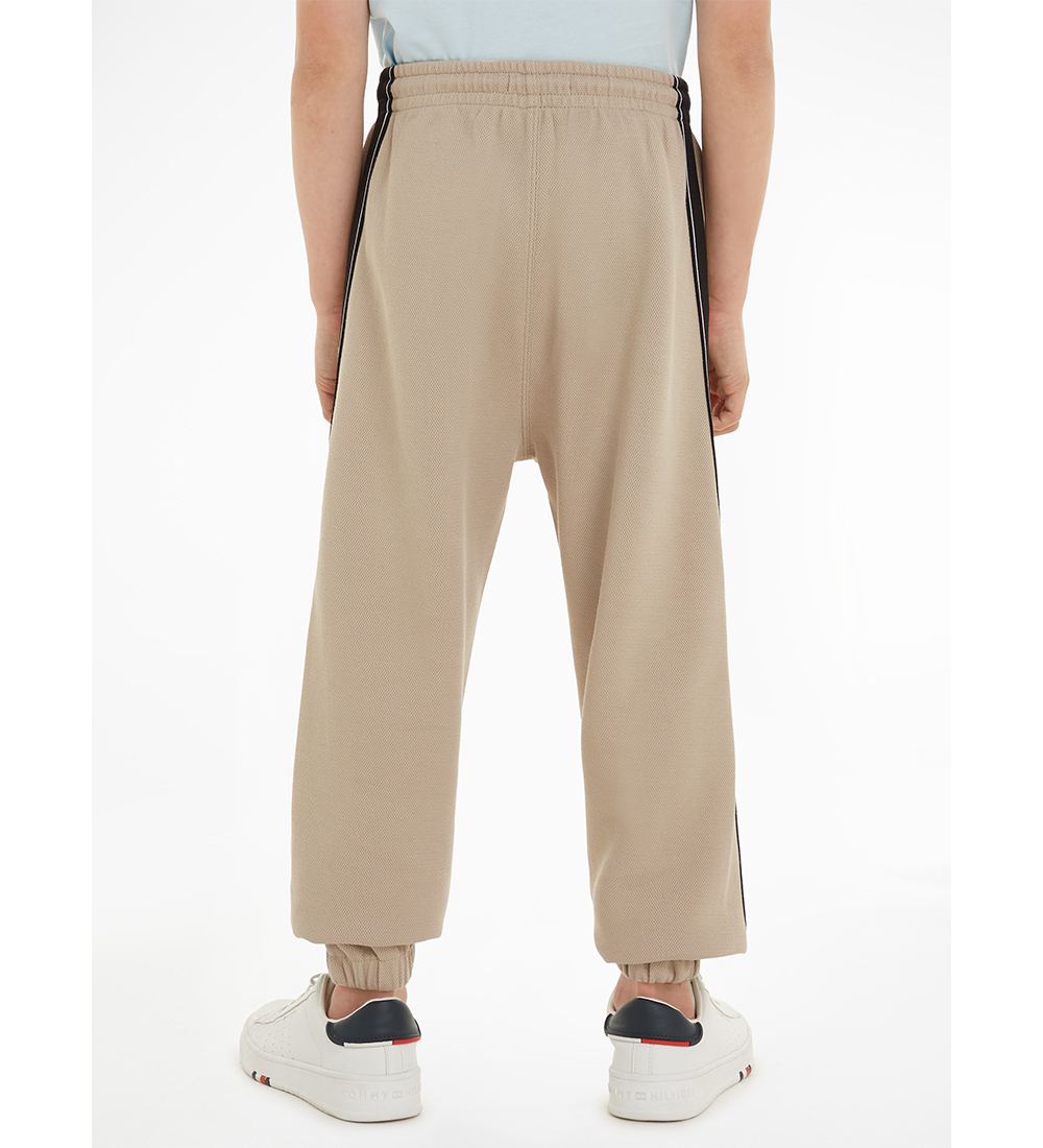 Calvin Klein Jogginghosen - Plaza Taupe m. Schwarz