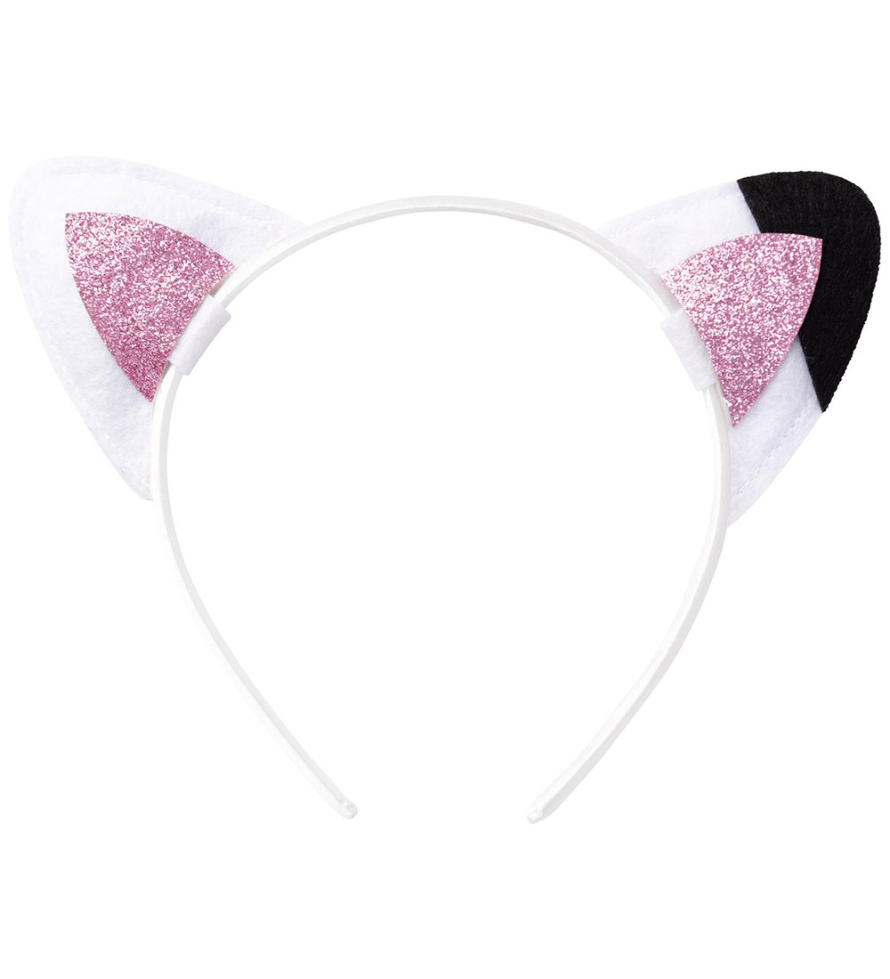 Name It Headband - NmfOrinni Gabby - Bright White w. Glitter
