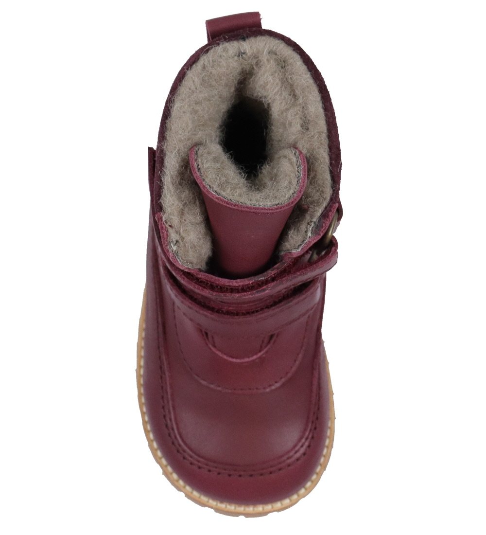Bottes d'Hiver Pom Pom - Tex - Deep Rouge