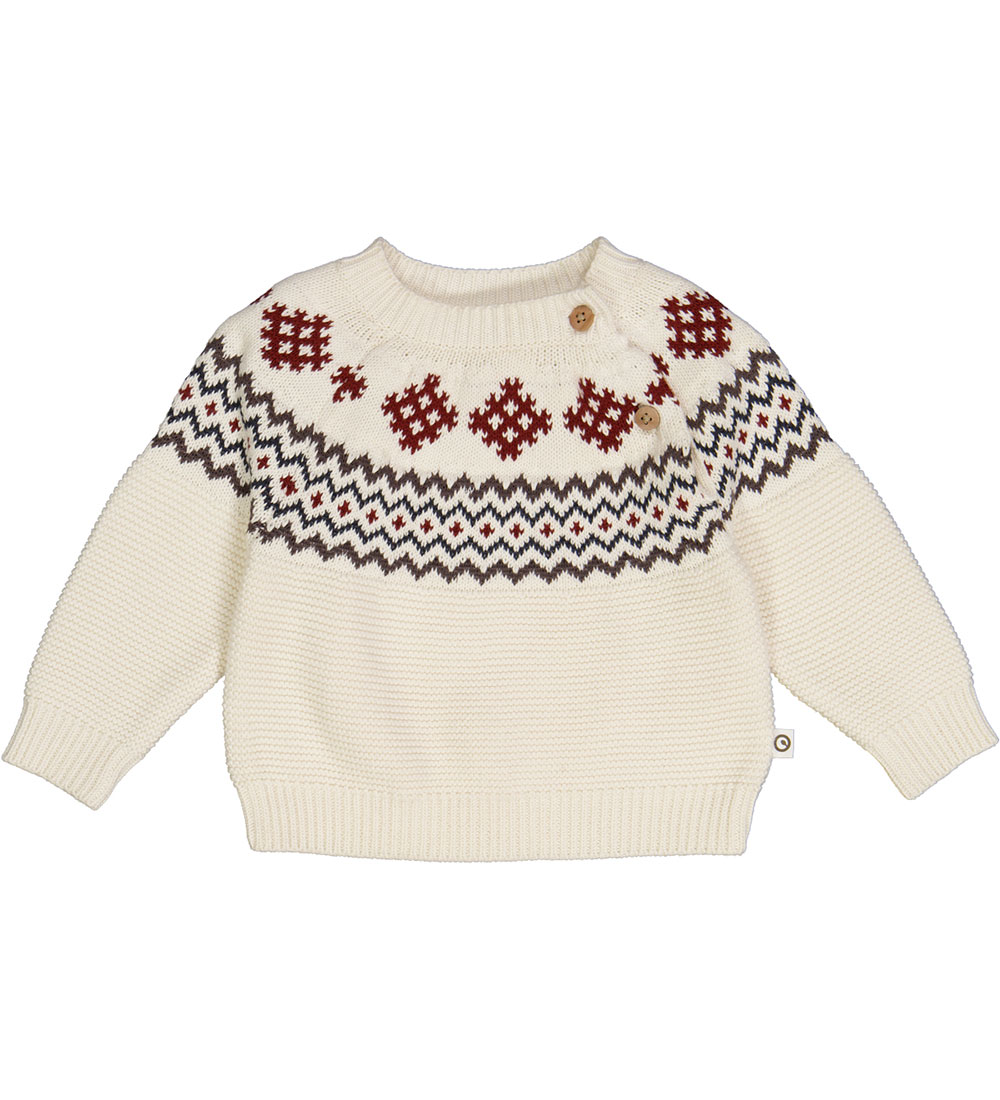 Müsli Blouse - Knit Jacquard Sweater - Conditioner Cream