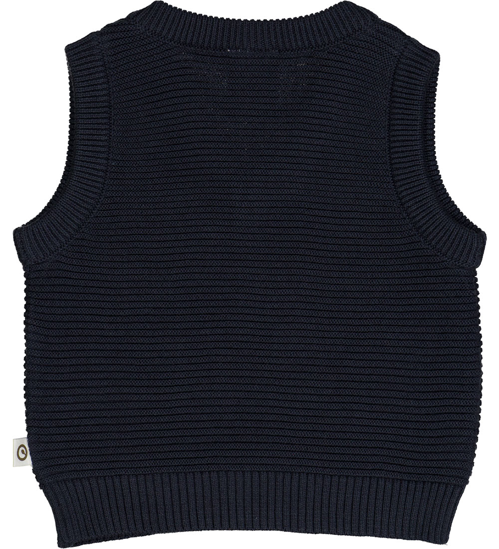 Müsli Waistcoat - Knit Rigde - Night Blue