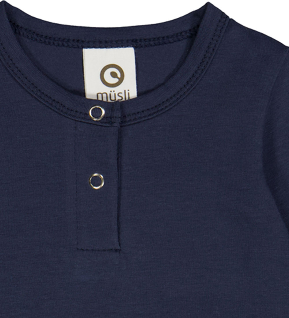 Müsli Bodysuit l/s - Cozy Me Granny - Night Blue