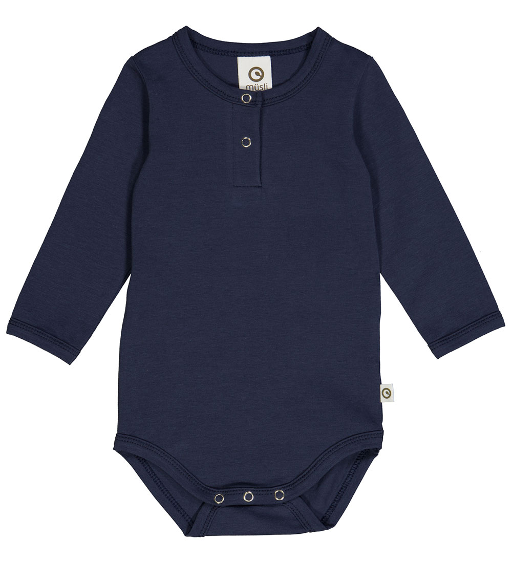 Müsli Bodysuit l/s - Cozy Me Granny - Night Blue