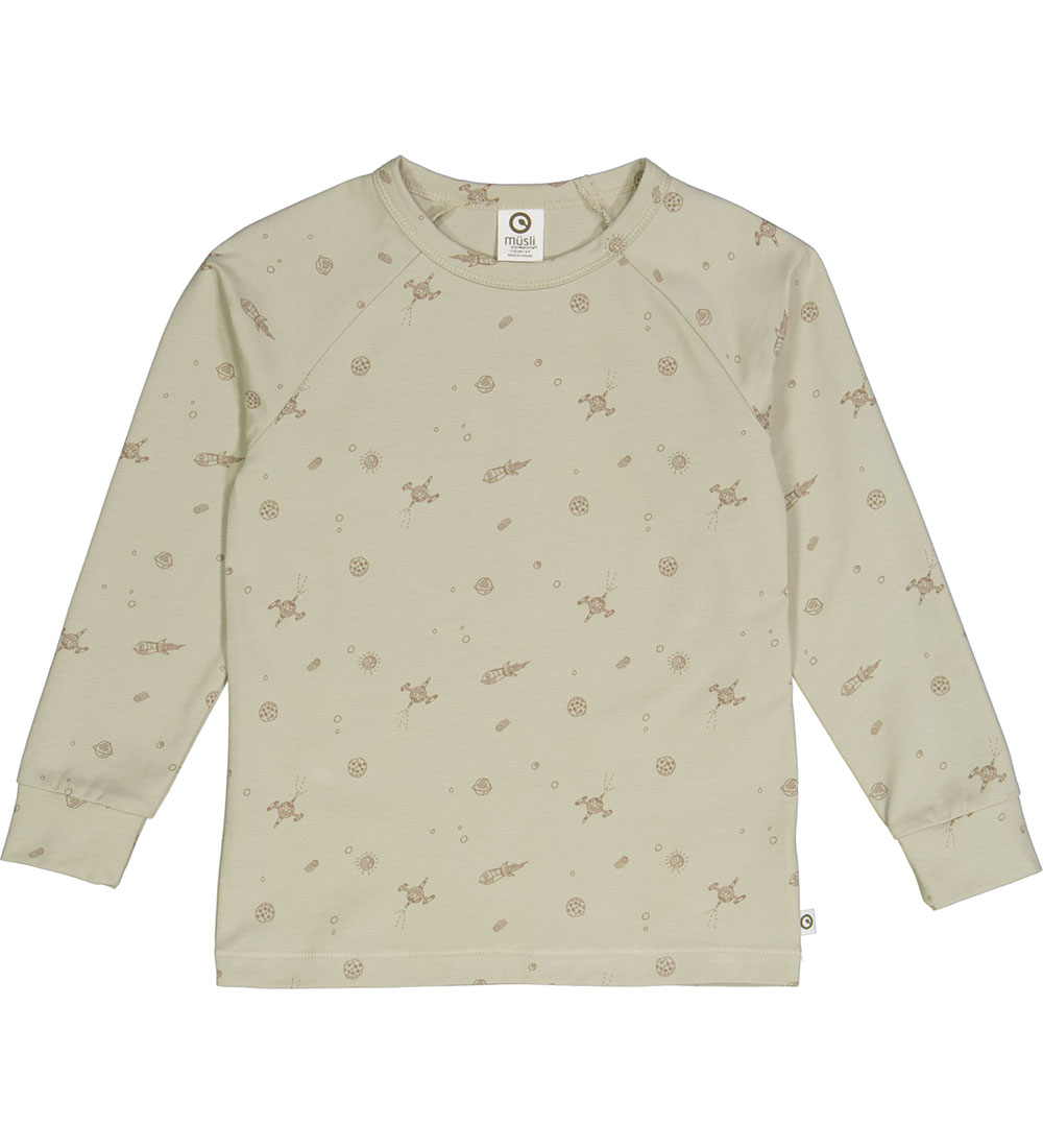 Müsli Pyjama Set - Desert Green w. Space print