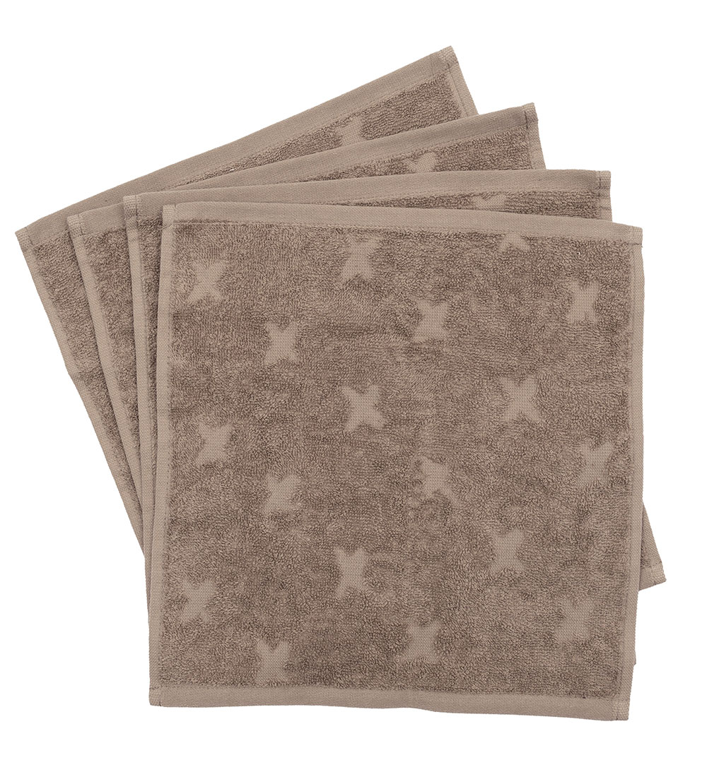 Müsli Washcloth - 4-Pack - 30x30 - Cashew