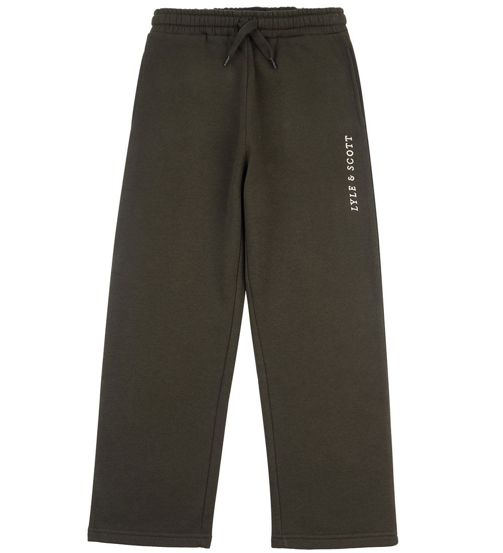 Lyle & Scott Sweatpants - Loose Fit - Raisin