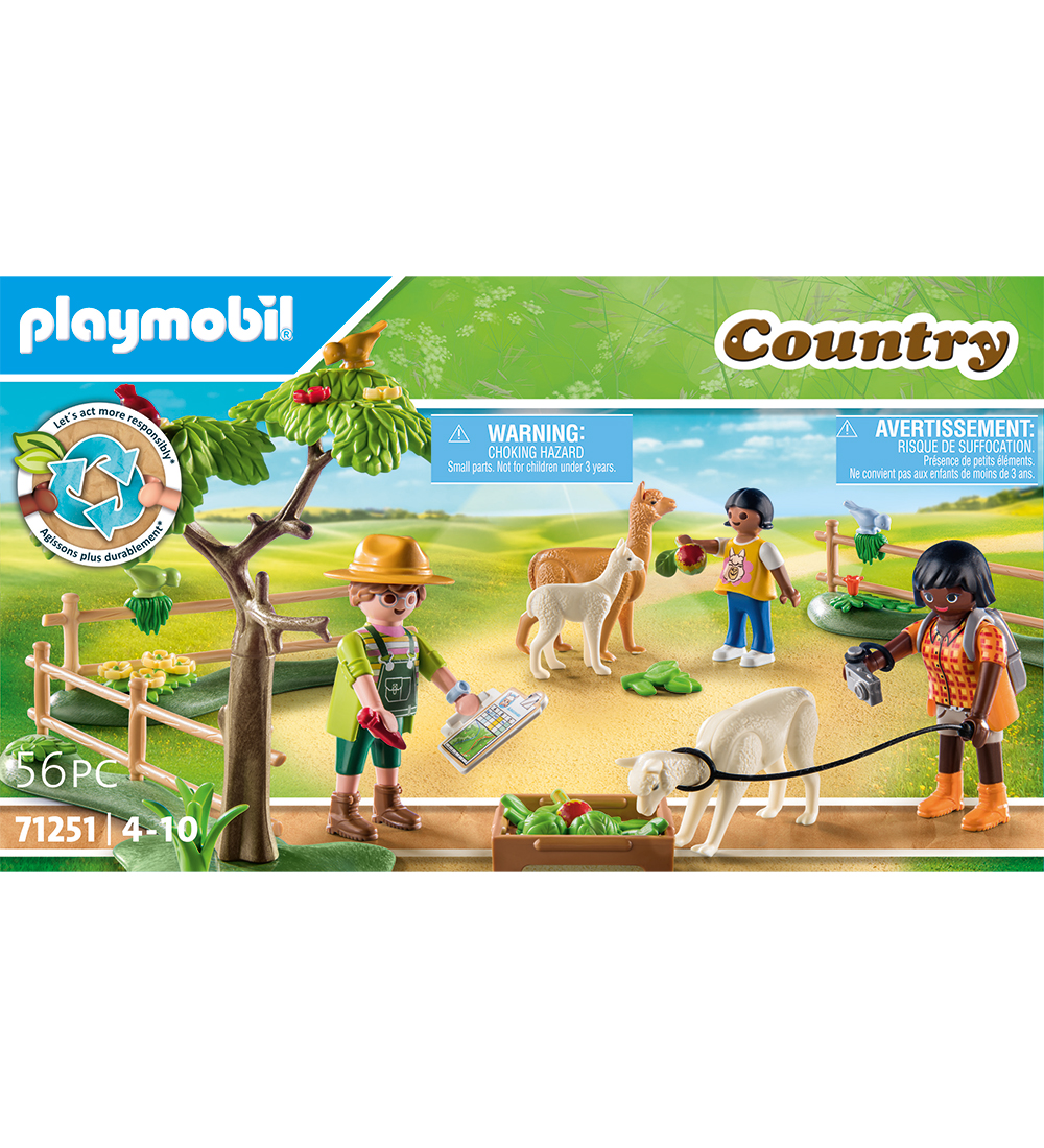 Playmobil Country - Promenade alpaga - 71251 - 56 Parties