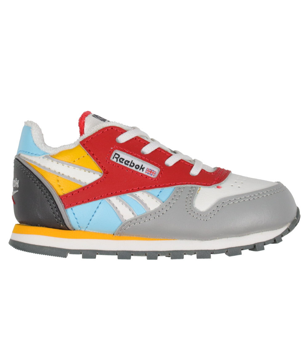 Reebok Shoe - Classic Leather - Tennis - Red/Blue/Yellow