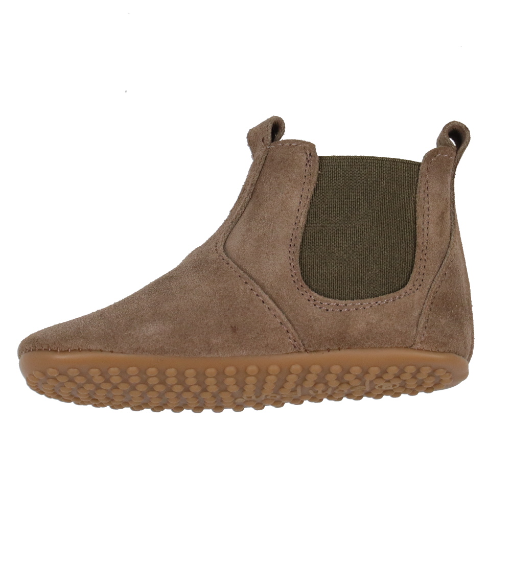 Pom Pom Soft Sole Leather Shoes - Dark Sand