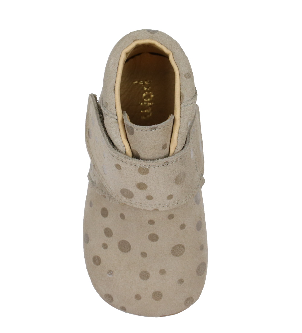 Pom Pom Skinnskor - Sand m. Prickar