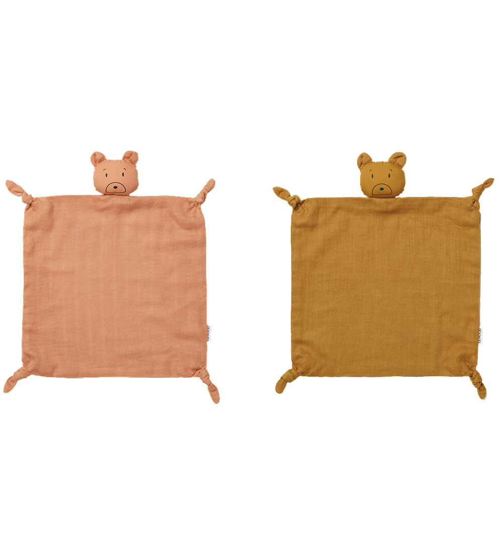Liewood Nusseklud - 2-Pack - Agnete - Mr Bear Tuscnay Rose/Golde