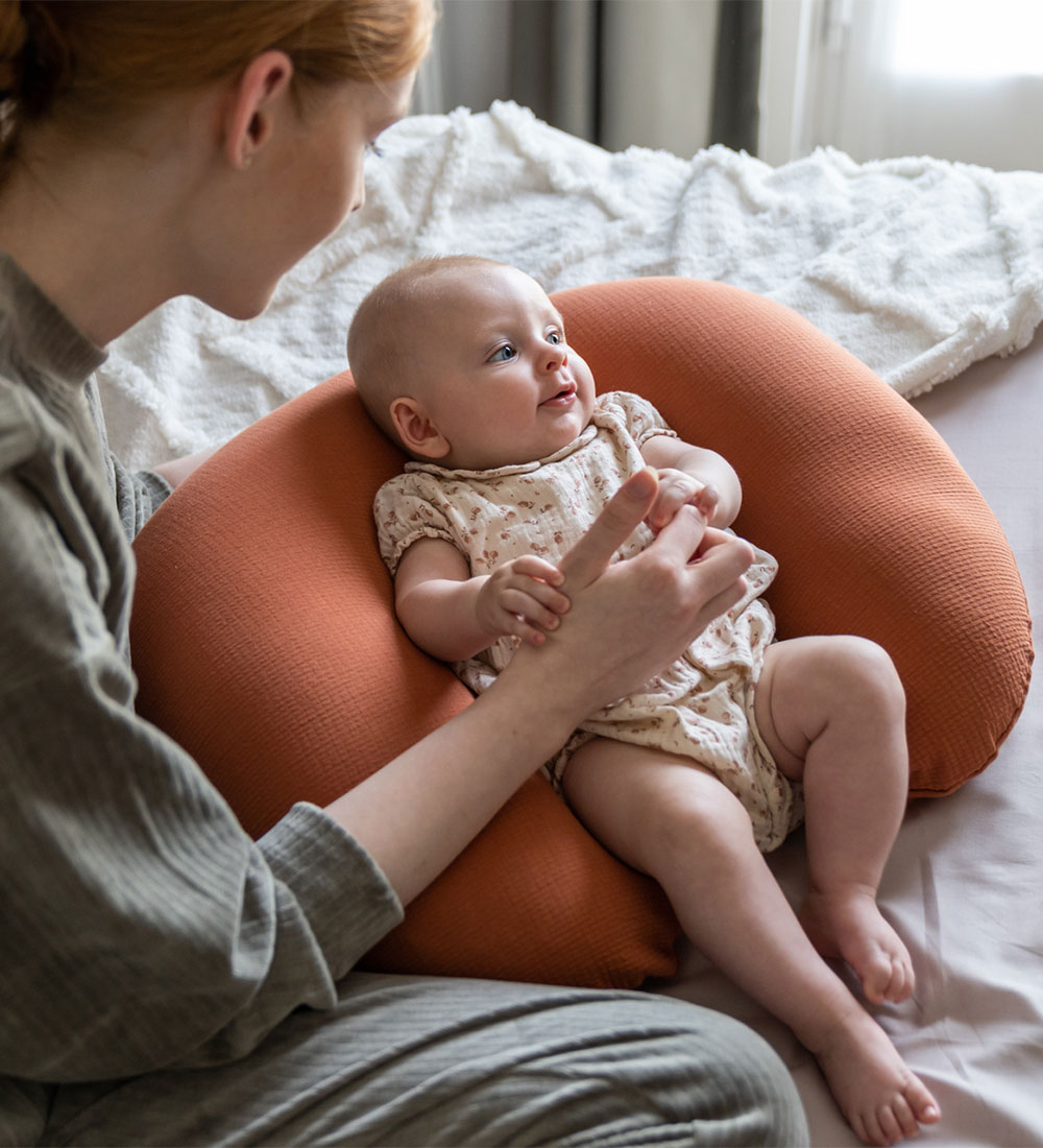 Doomoo Nursing Pillow - 150 cm - Softy - Tetra Terracotta
