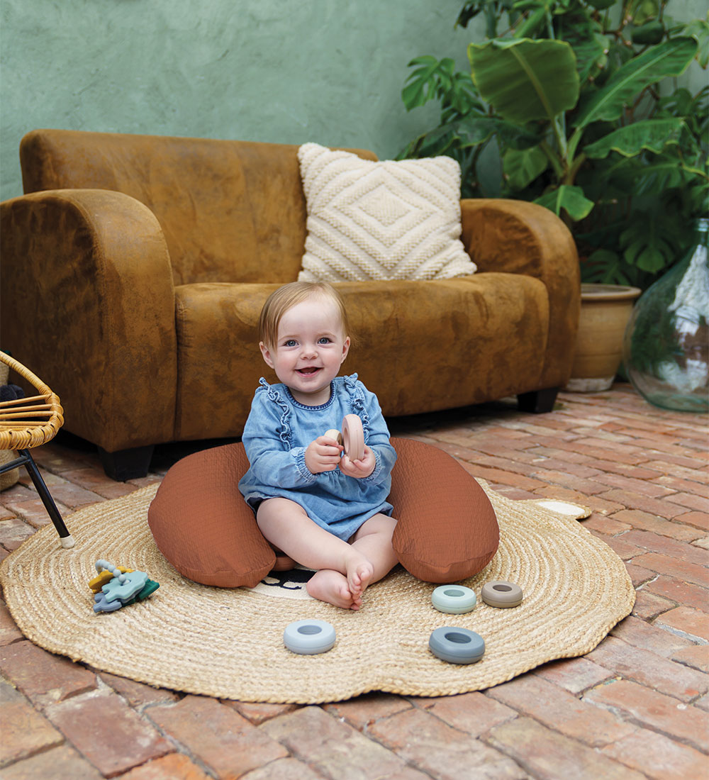 Doomoo Nursing Pillow - 150 cm - Softy - Tetra Terracotta